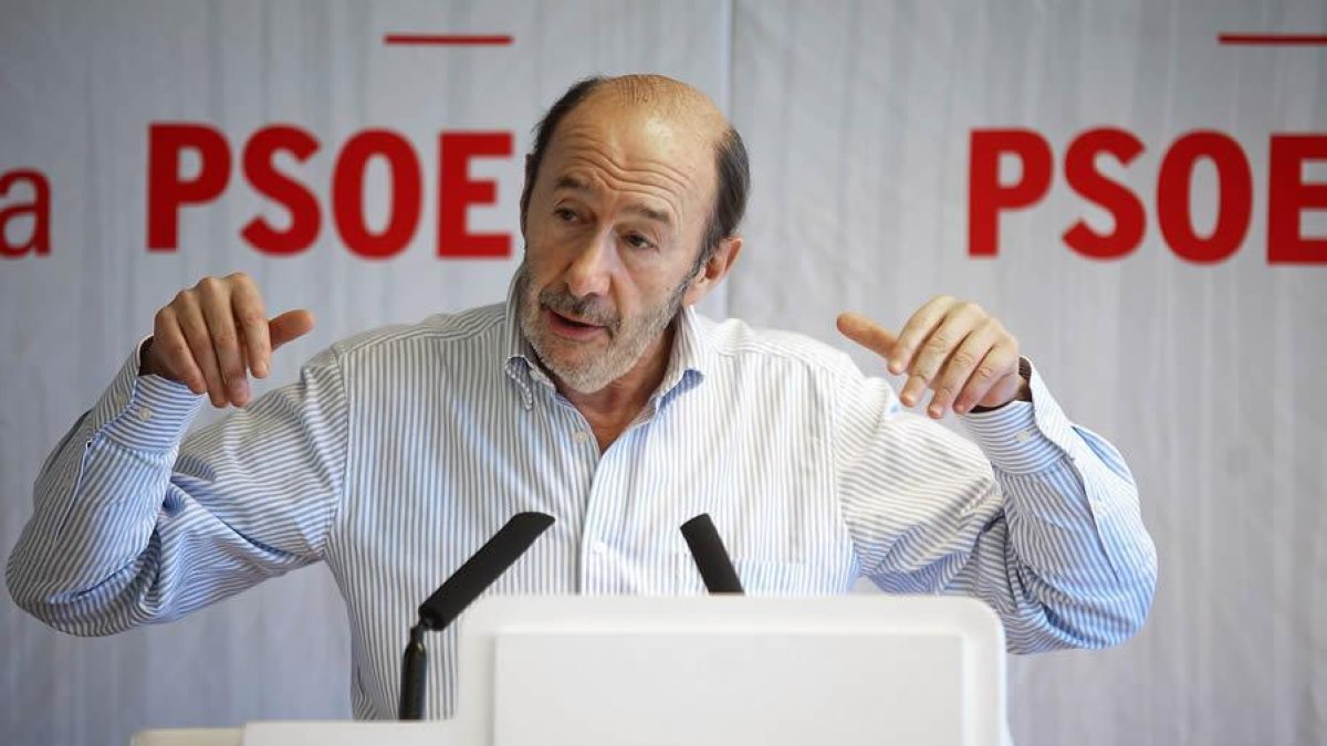 El ex secretario general del PSOE Alfredo Pérez Rubalcaba.