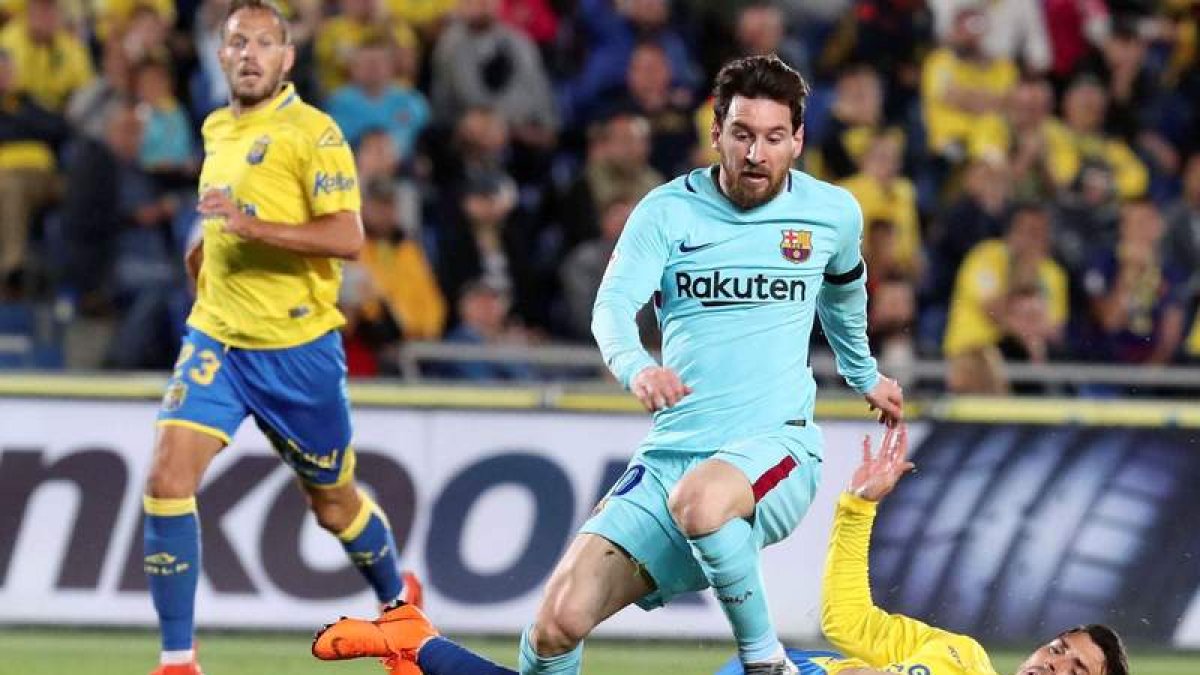 Messi anotó el gol del Barcelona que no sirvió para que los de Valverde se llevaran el triunfo. URQUIJO
