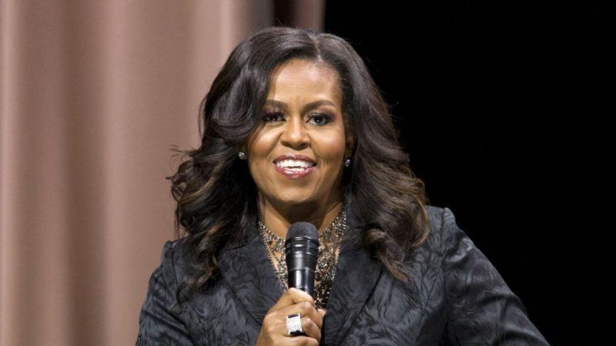 Michelle Obama, durante una conferencia a finales del mes pasado, en Washington.