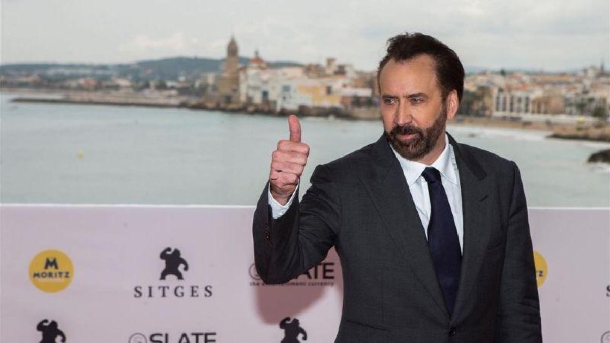 Nicolas Cage este sábado en Sitges.