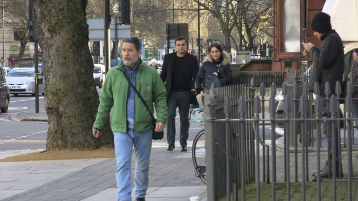 El etarra convicto Antonio Troitiño, reclamado por supuesta pertenencia a ETA y posesión de documentos falsos, a su llegada a la Corte de magistrados de Westminster para asistir a una audiencia preliminar, el pasado mes de enero.