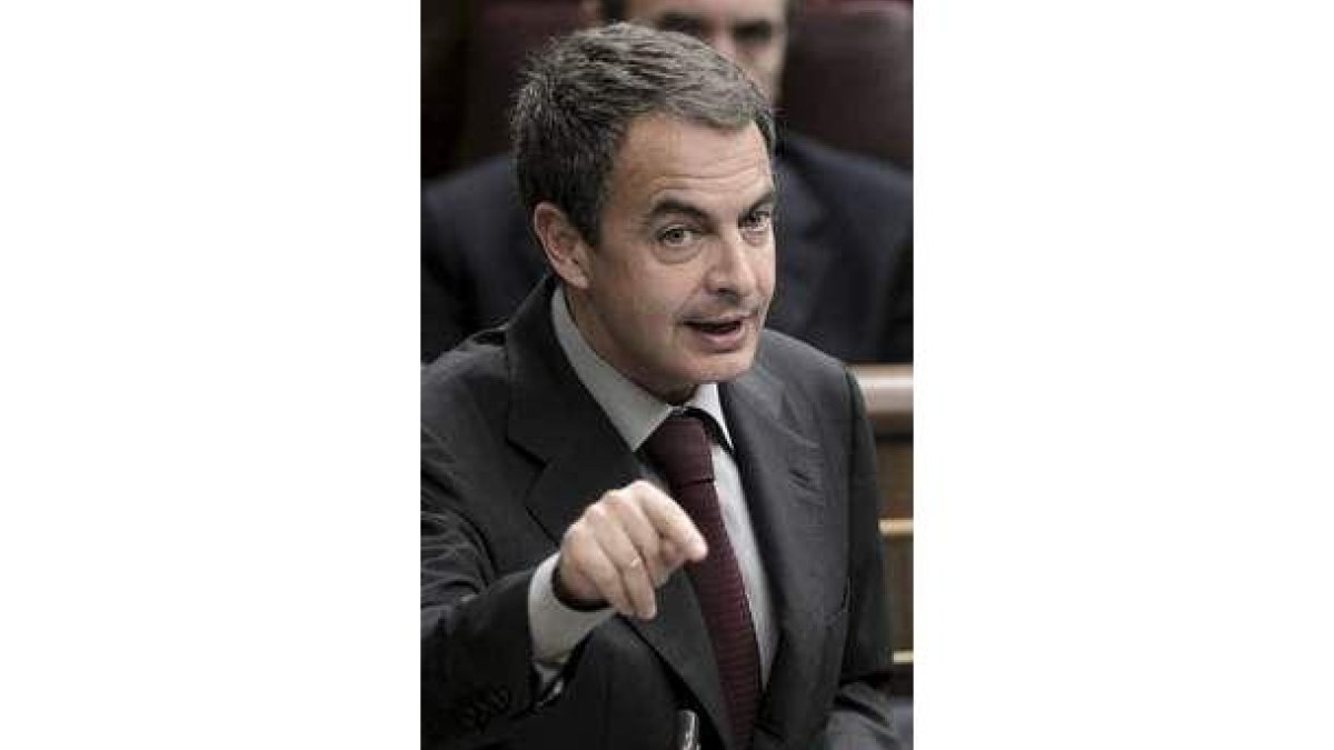 Zapatero, en la sesión de control al Gobierno.