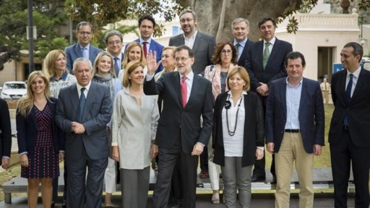 El presidente en funciones, Mariano Rajoy, en un acto del PP en Alicante.
