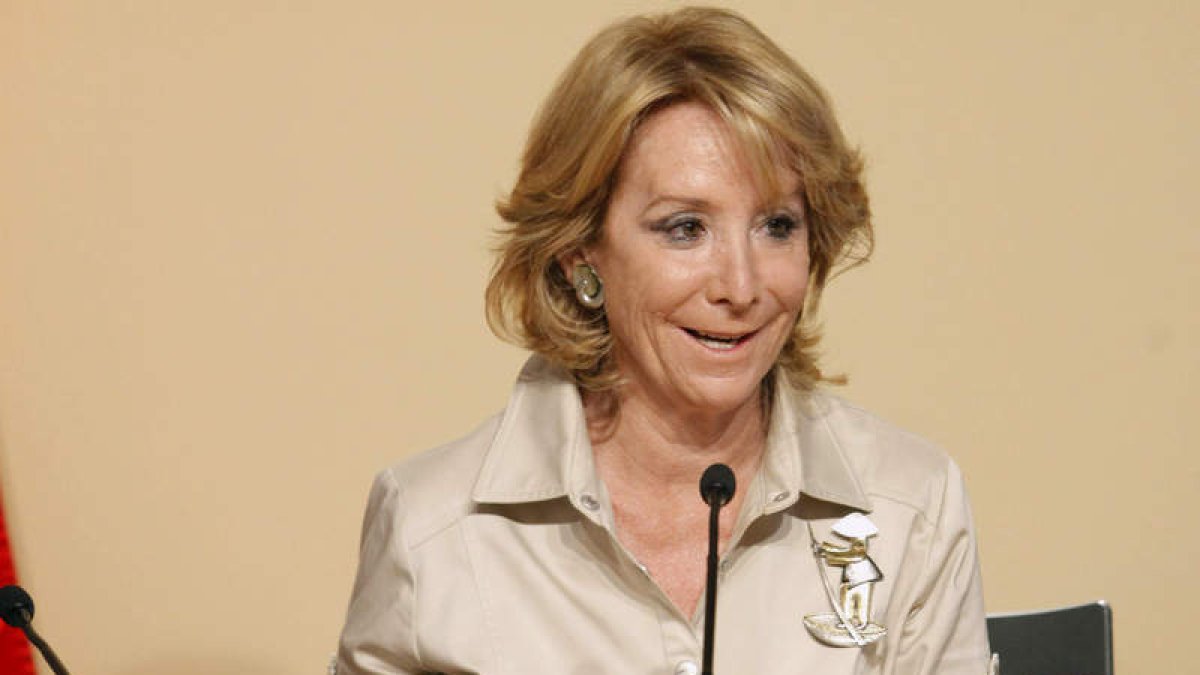 La ex presidenta de la Comunidad de Madrid, Esperanza Aguirre, en una imagen de archivo.
