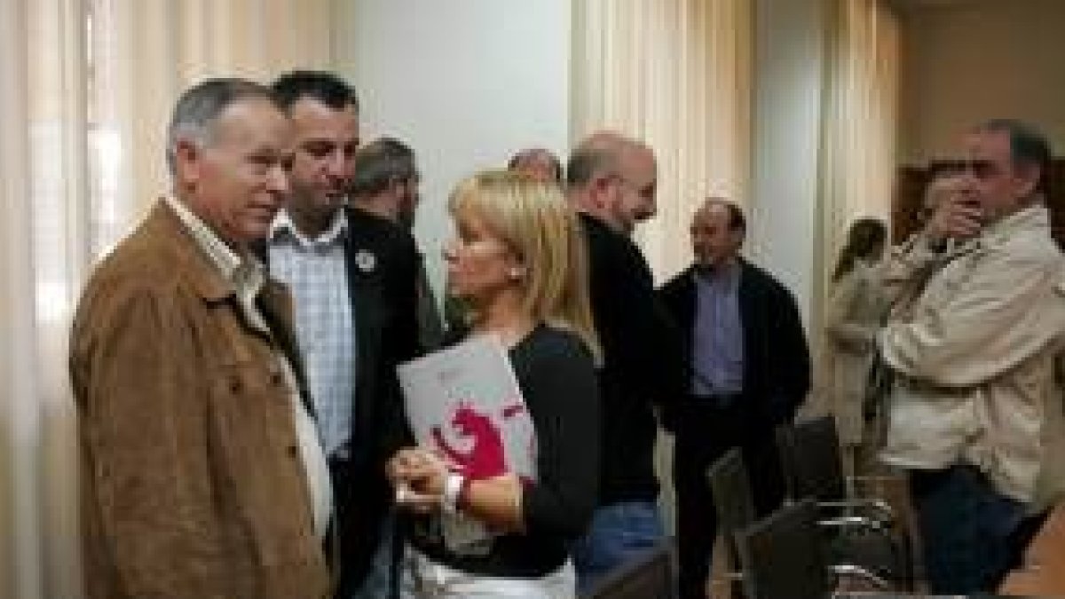 La presidenta de la Diputación se reunió ayer con los alcaldes afectados por el trazado eléctrico