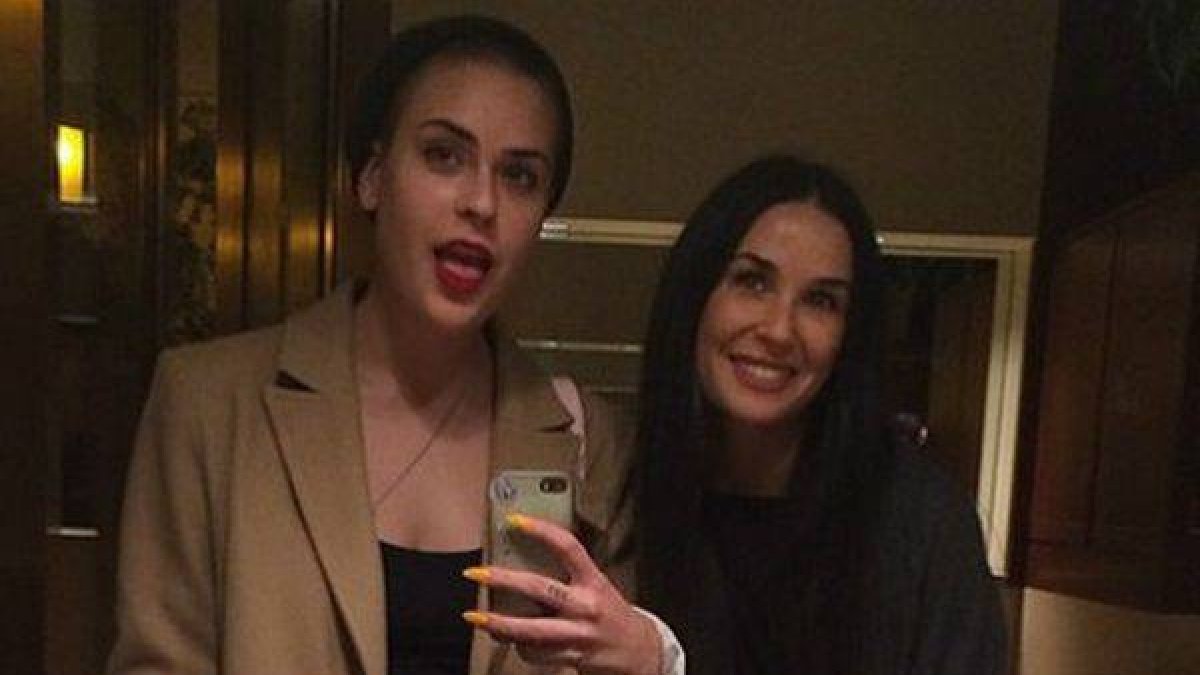 Demi Moore y su hija Tallulah Willis, en una imagen que esta ha subido a Instagram.