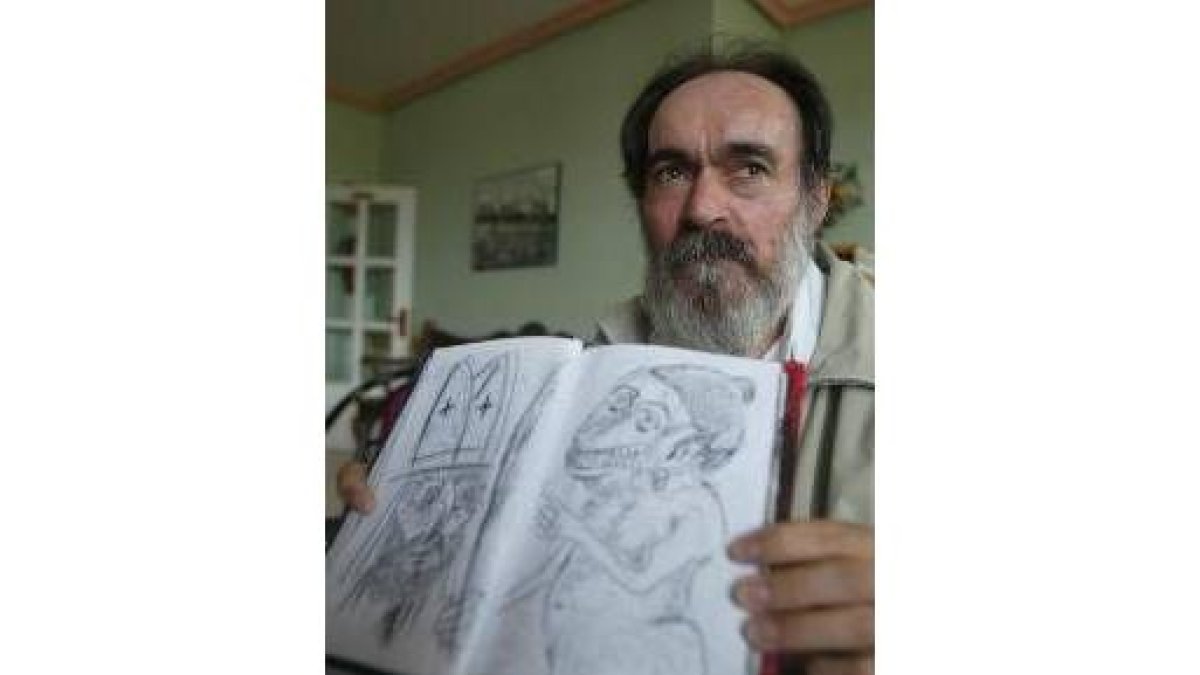 Imagen de archivo del artista leonés Monseñor
