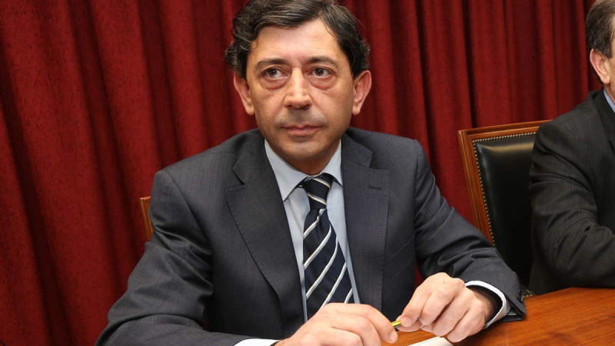 Jaime González, en la sede de la Diputación Provincial en Ponferrada
