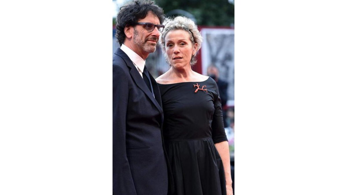 Frances McDormand y su marido, el director Joel Coen.