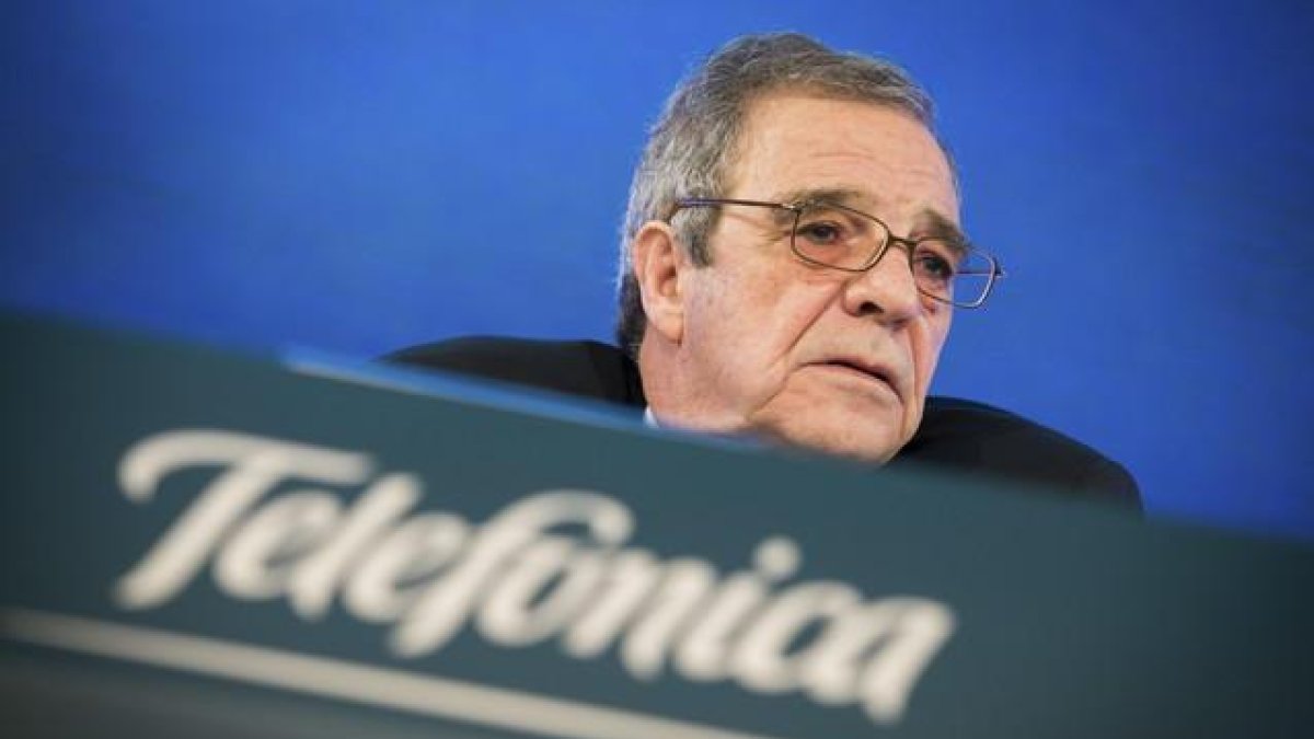 El presidente de Telefónica, César Alierta, en el MWC.