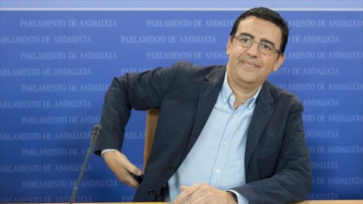 El portavoz de la gestora del PSOE, Mario Jiménez.