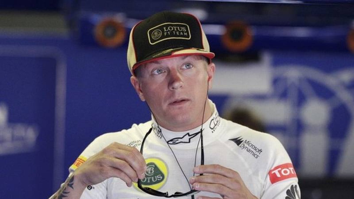 Kimi Raikkonen, el pasado día, en el GP de Monza.