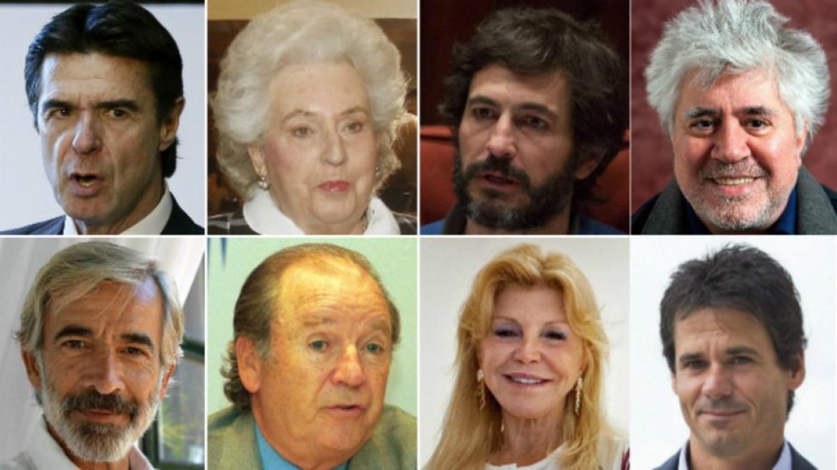 Algunos de los españoles que aparecen en los 'papeles de Panamá'.
