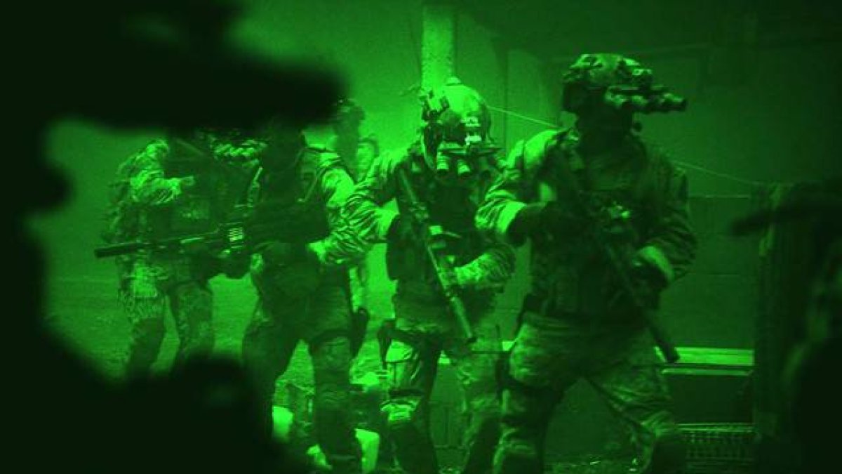 Recreación de la película 'La noche más oscura' del asalto de los Seal a la casa de Bin Laden.