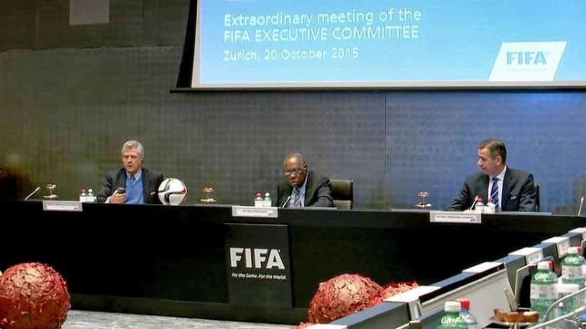 Reunión del comité ejecutivo de la FIFA, este martes en Zúrich.