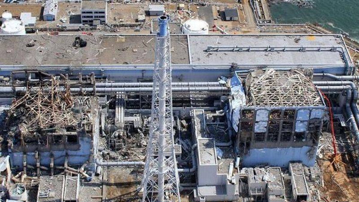 Central nuclear de Fukushima, tras el accidente de marzo del 2011.