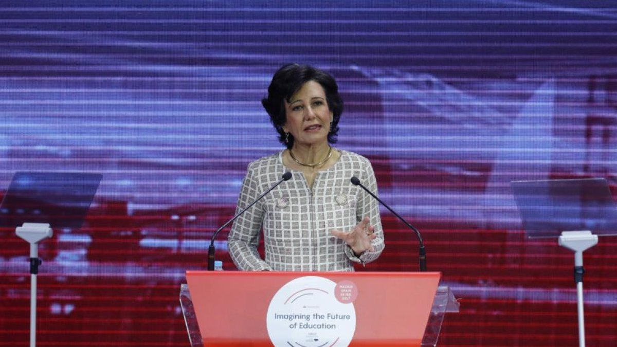 La presidenta del Banco Santander, Ana Botín