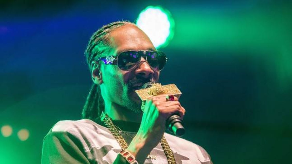 Snoop Dogg durante su concierto en Suecia este sábado.