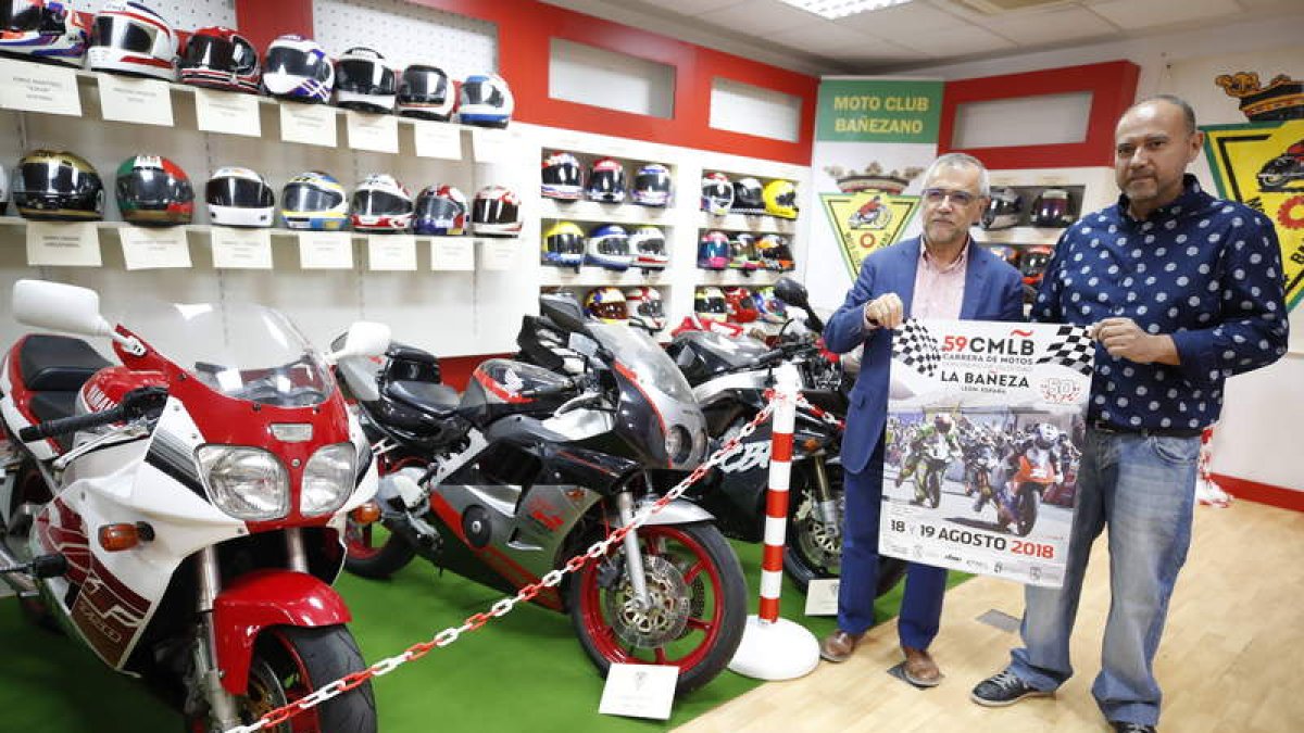 José Miguel Palazuelo y José Javier Morla presentaron la 59ª edición del Gran Premio de Velocidad de La Bañeza. RAMIRO