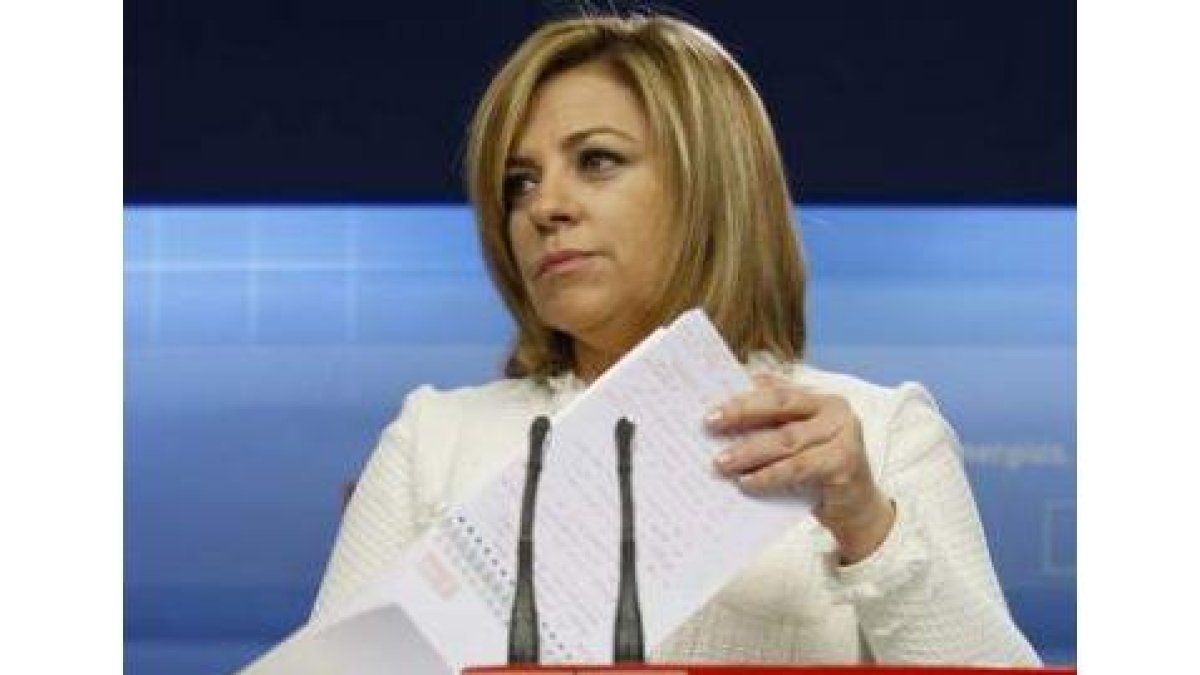 Elena Valenciano, secretaria de Cooperación del PSOE.