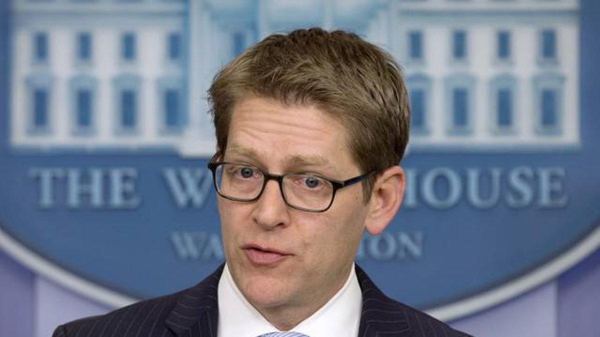 El portavoz de la Casa Blanca, Jay Carney, durante una rueda de prensa la semana pasada.