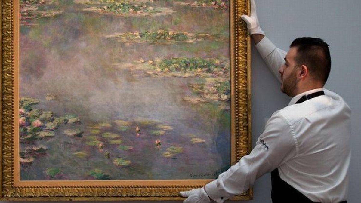 Uno de los 'Nenúfares', de Monet, que se ha subastado en Londres.