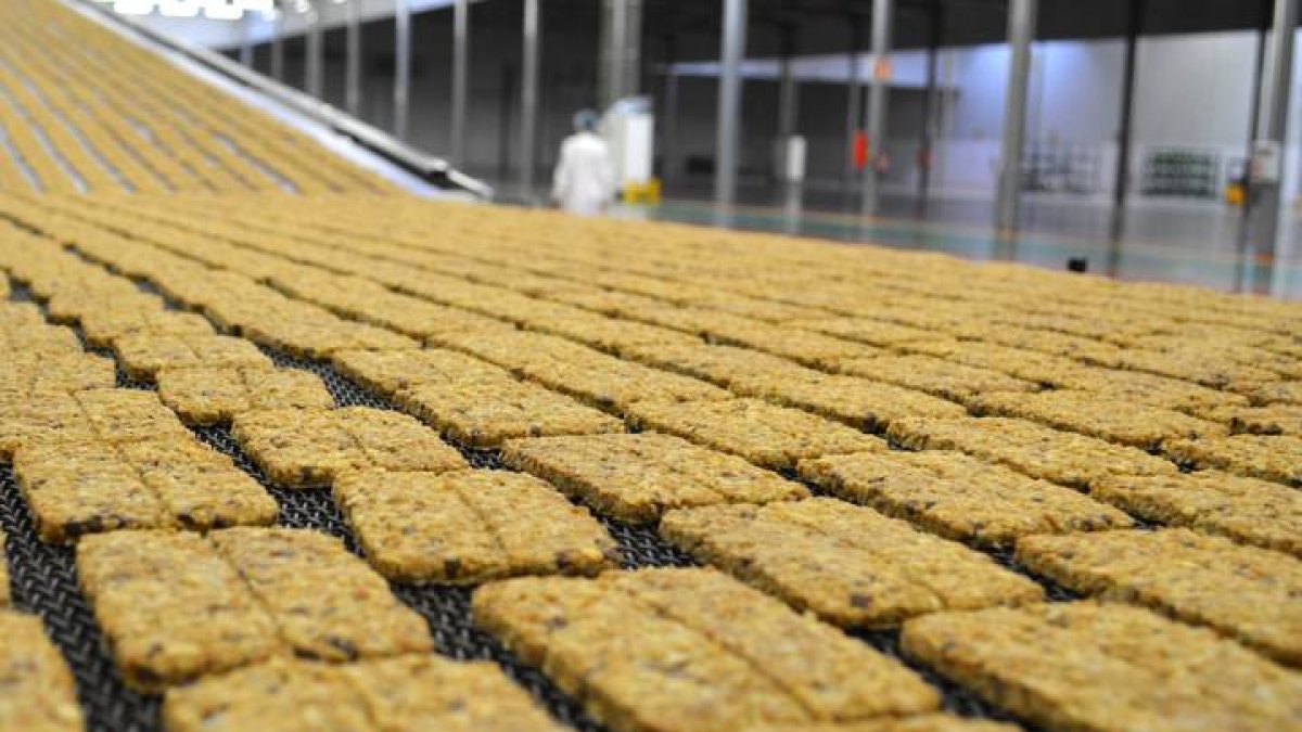 Fábrica de galletas Siro, de Palencia, donde se produjo el accidente. A.ALVAREZ