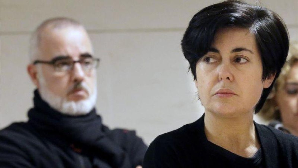 Alfonso Basterra y Rosario Porto, durante el juicio por el asesinato de su hija Asunta.