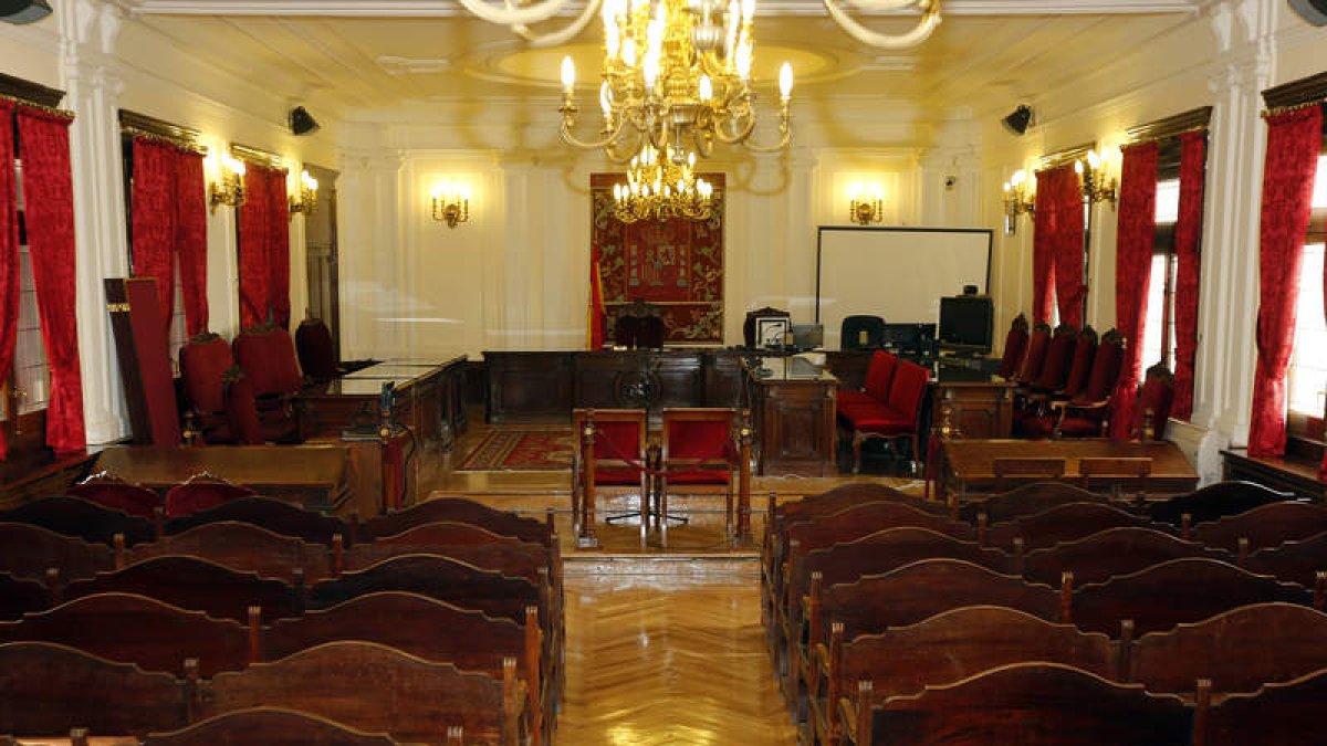 Sala de la Audiencia Provincial de León. MARCIANO PÉREZ