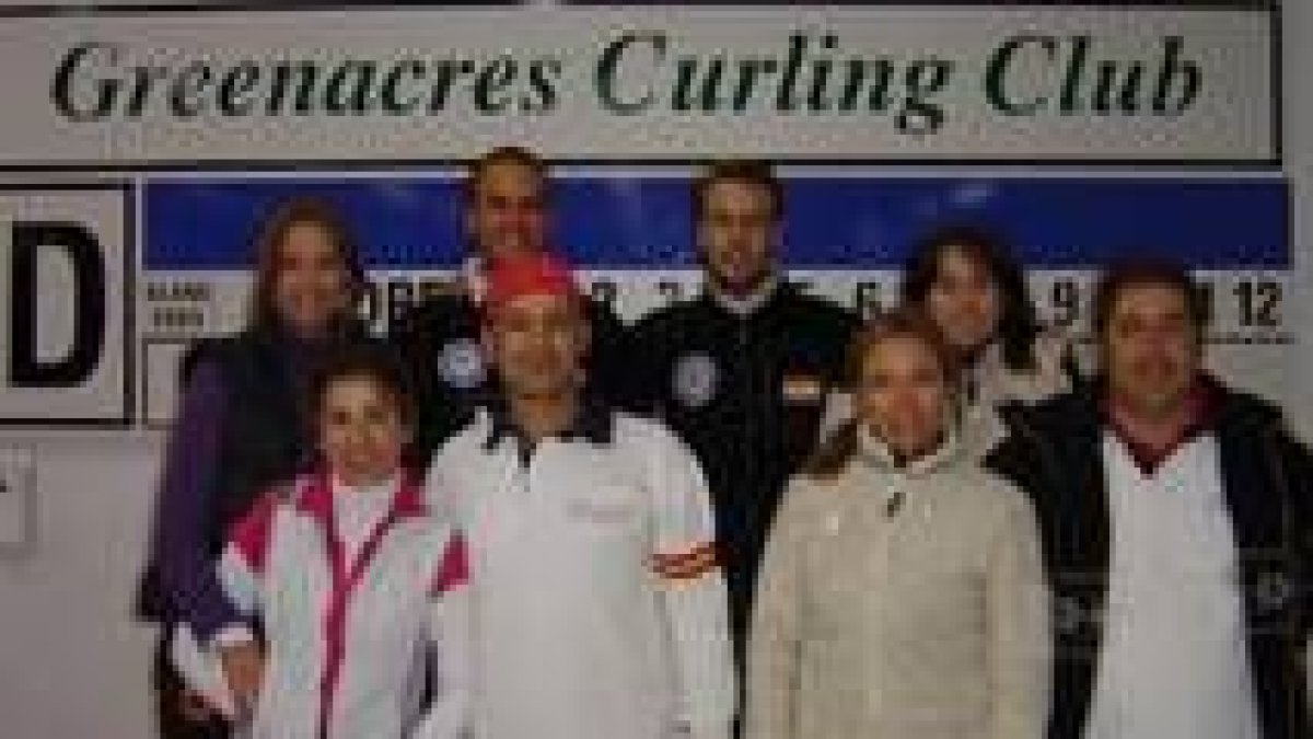 Los integrantes del León Curling durante su estancia en Escocia