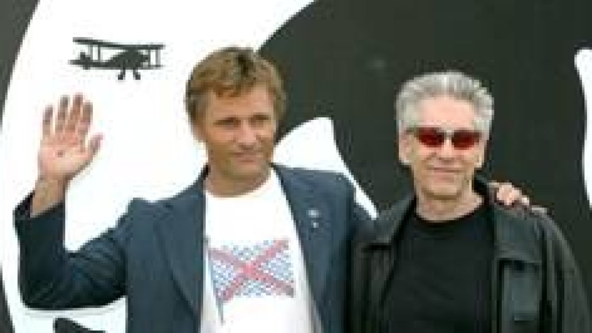 Viggo Mortensen junto al director David Cronenberg
