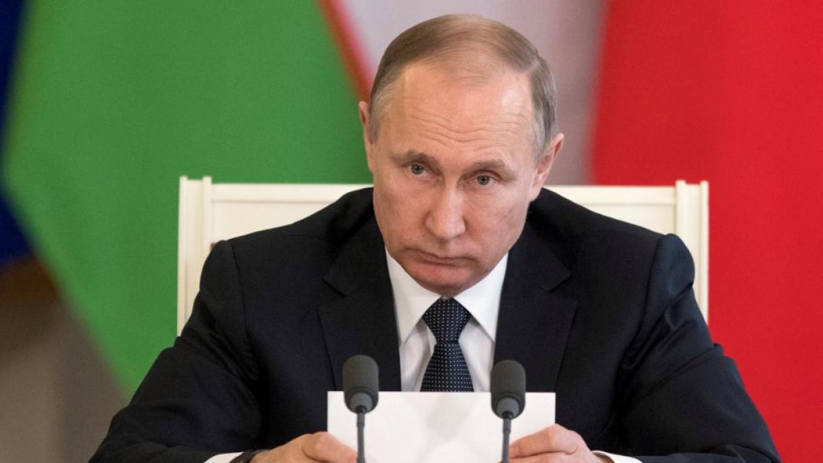 Vladimir Putin, durante una reunión en el Kremlin.