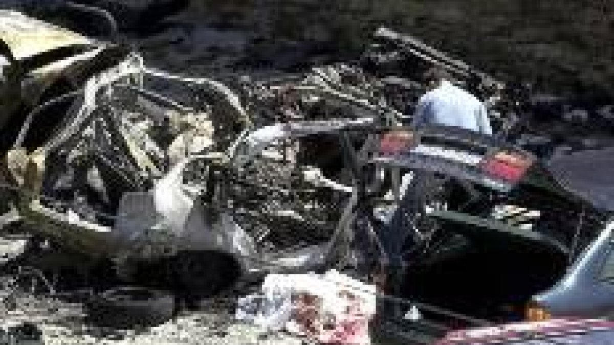 Imagen del último atentado mortal de ETA, en Sangüesa