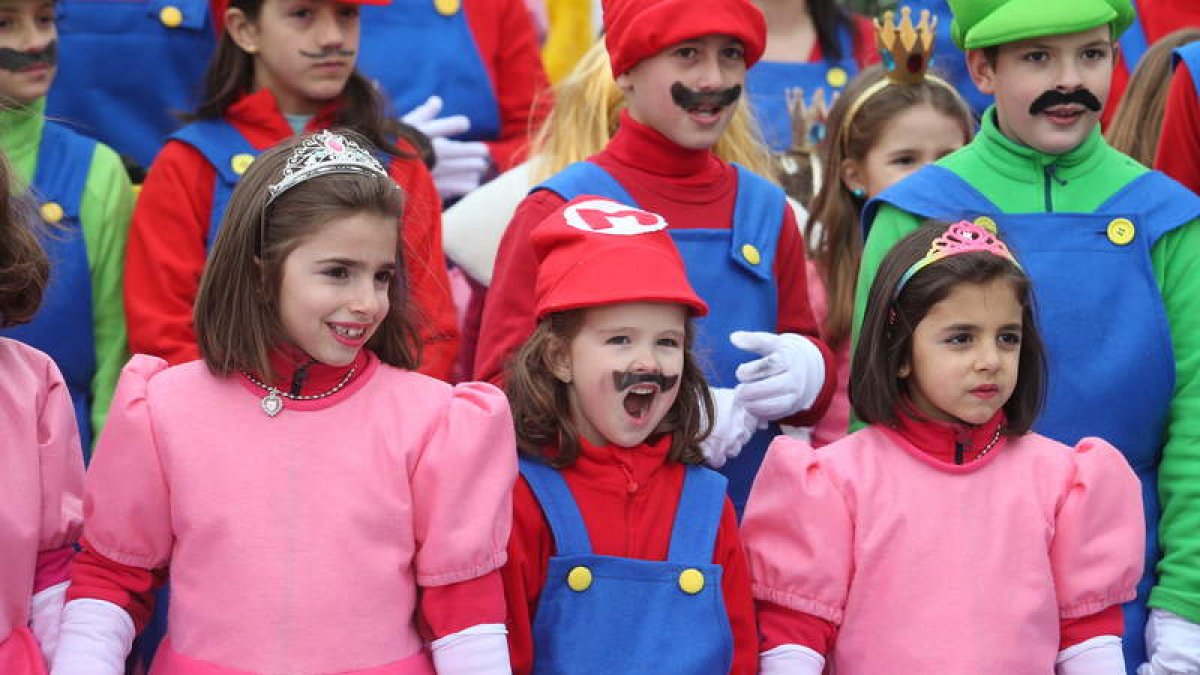 Princesitas y Mario Bros, en Ponferrada. l. de la mata