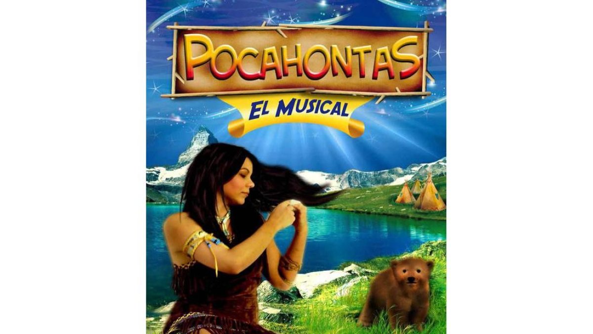 Cartel publicitario del espectáculo 'Pocahontas'