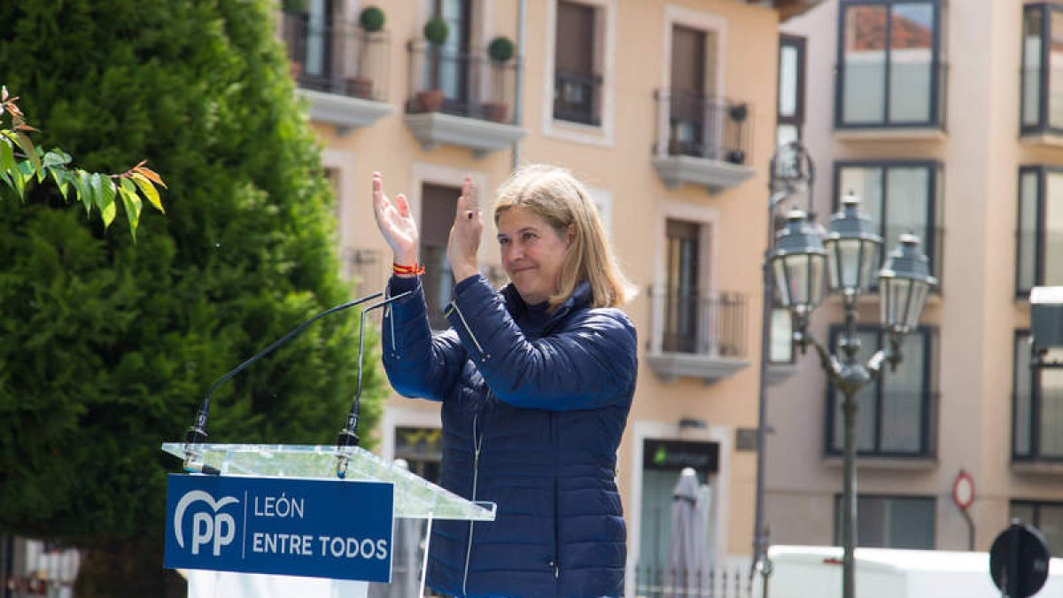 Margarita Torre, durante un acto de campaña. DL