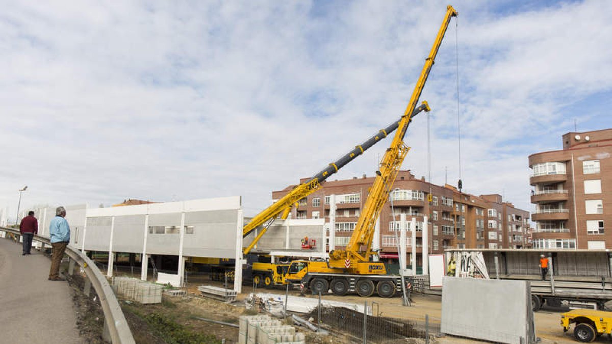 Obras en el Lidl.