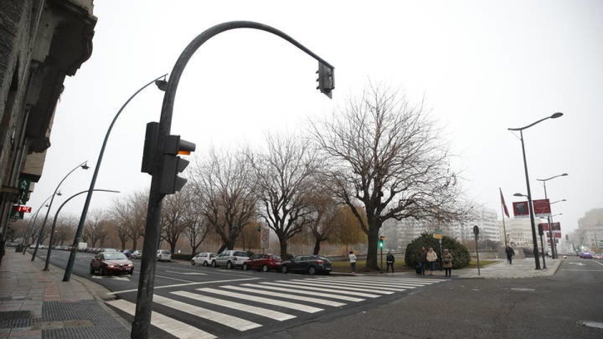 Paseo de Salamanca, en donde fue atropellada una mujer. JESÚS F. SALVADORES