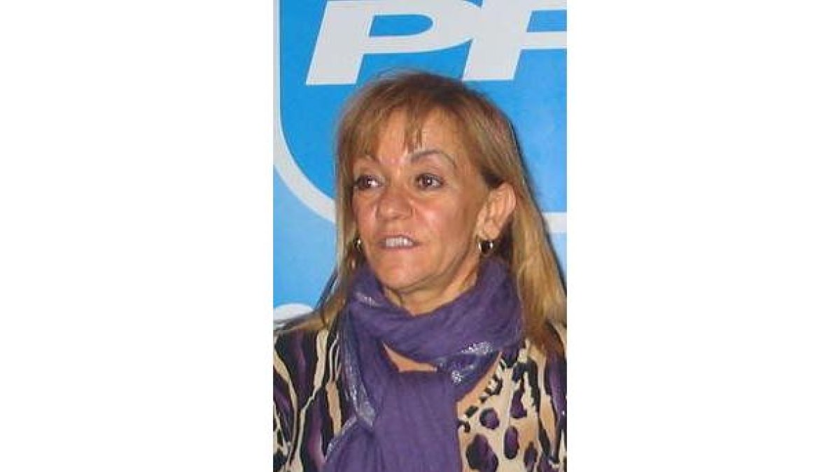 Isabel Carrasco, presidenta de los populares de León.