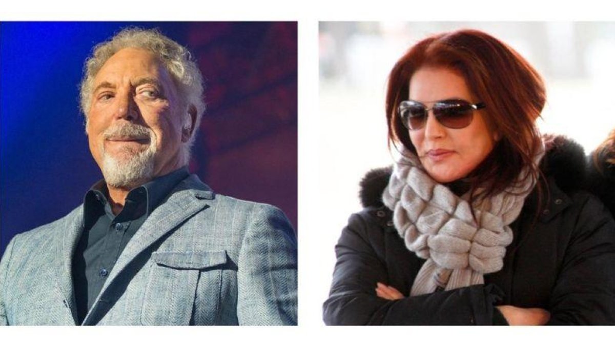 Tom Jones y Priscilla Presley.