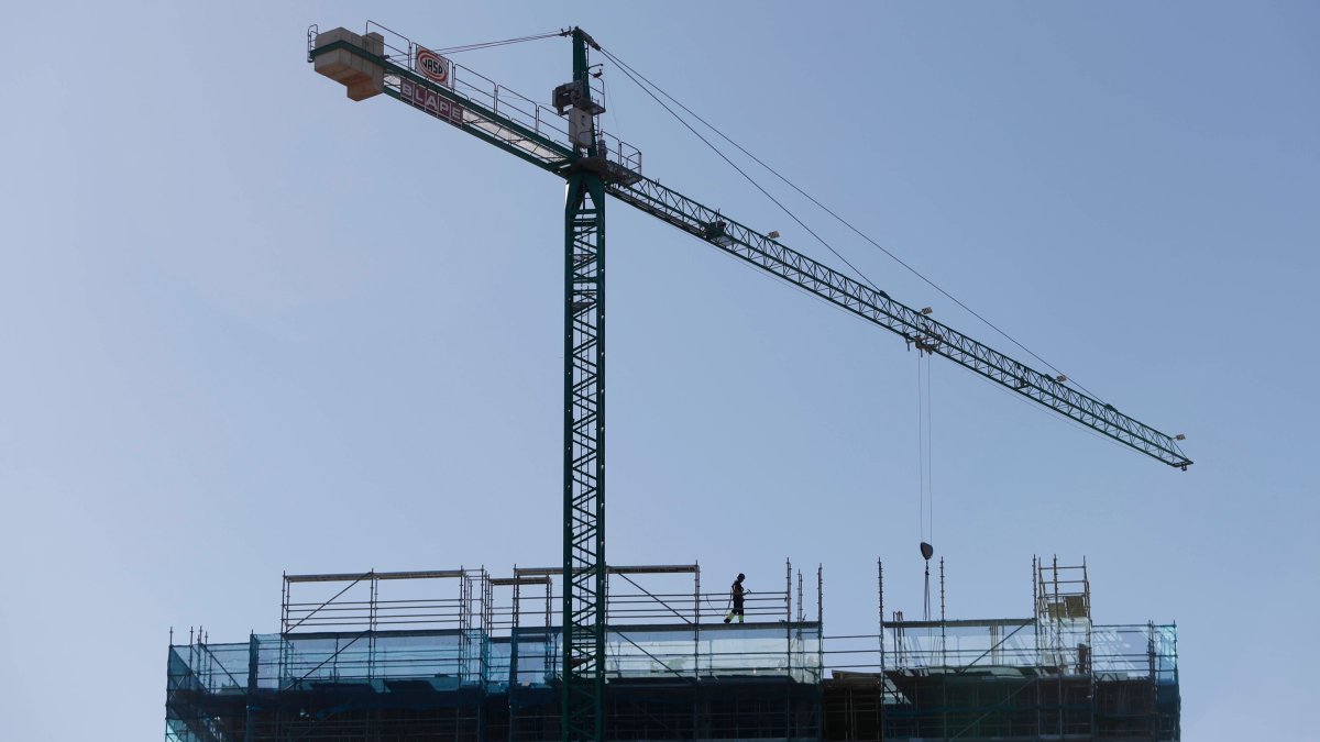 Fotografía de archivo de la construcción de un edificio. JESÚS F. SALVADORES