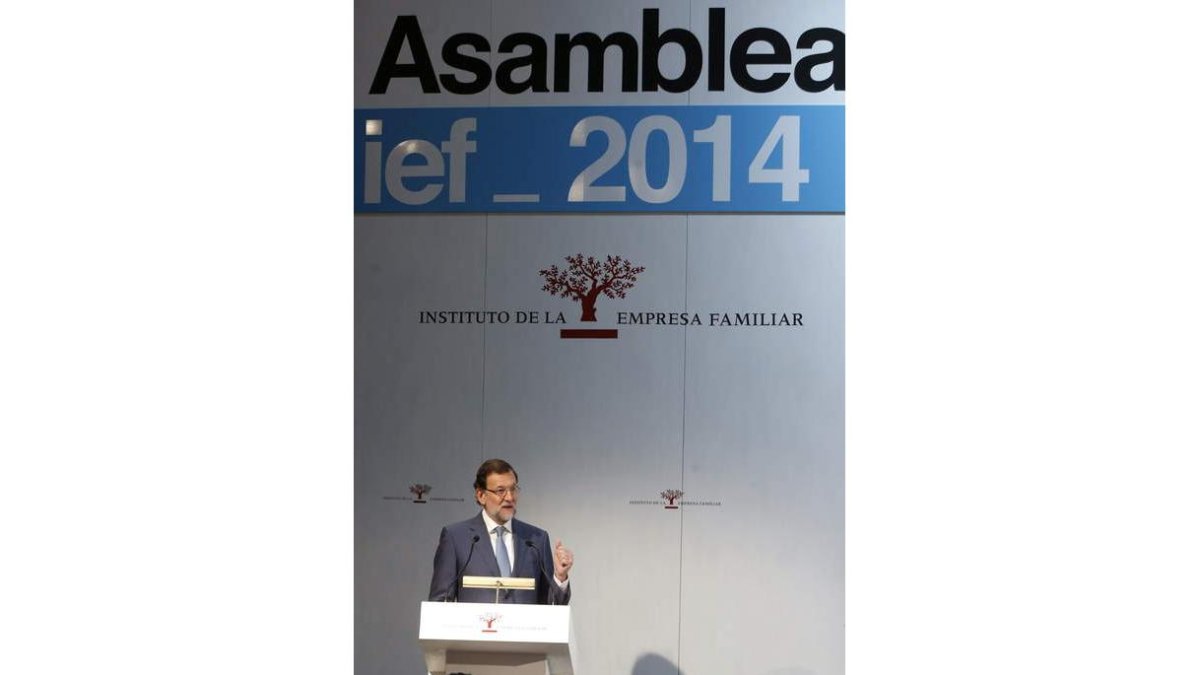 Rajoy clausuró la asamblea del Instituto de Empresa Familiar.
