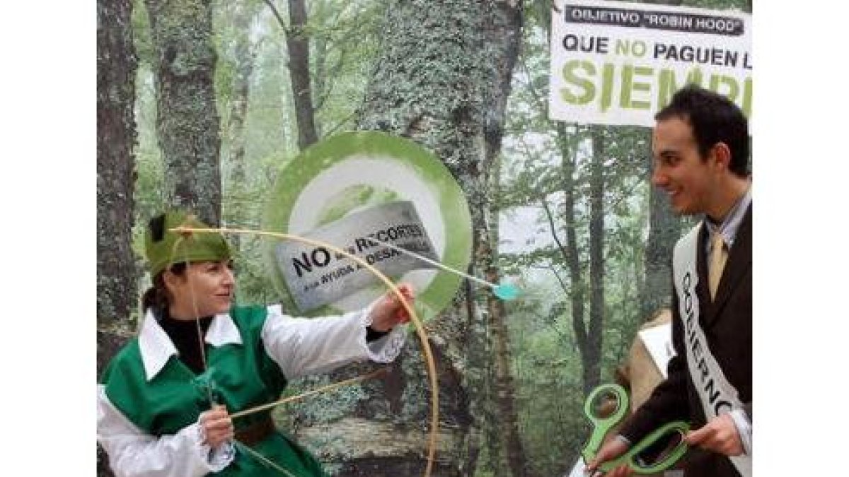 Intermón Oxfam, durante el acto de Valladolid.