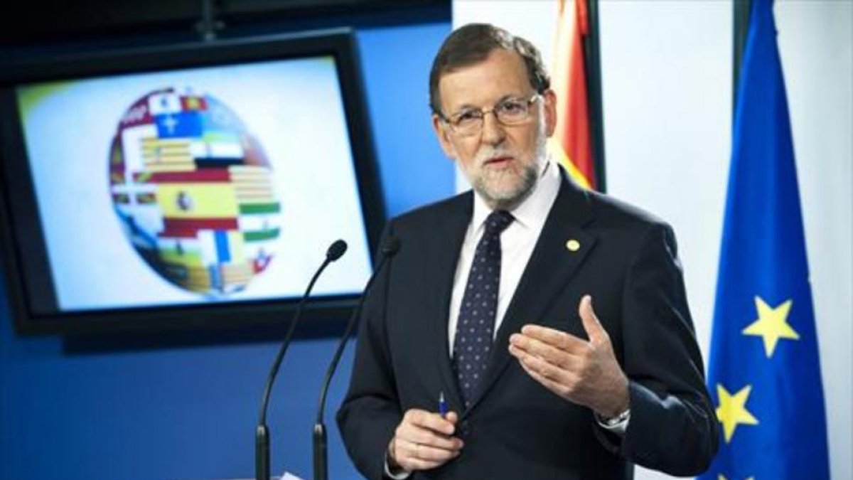 El presidente Mariano Rajoy, ayer, en Bruselas.