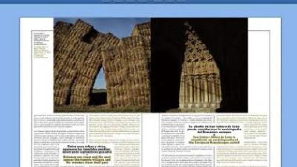 Reproducción de dos de las páginas que componen el reportaje que edita Paradores sobre el Camino en
