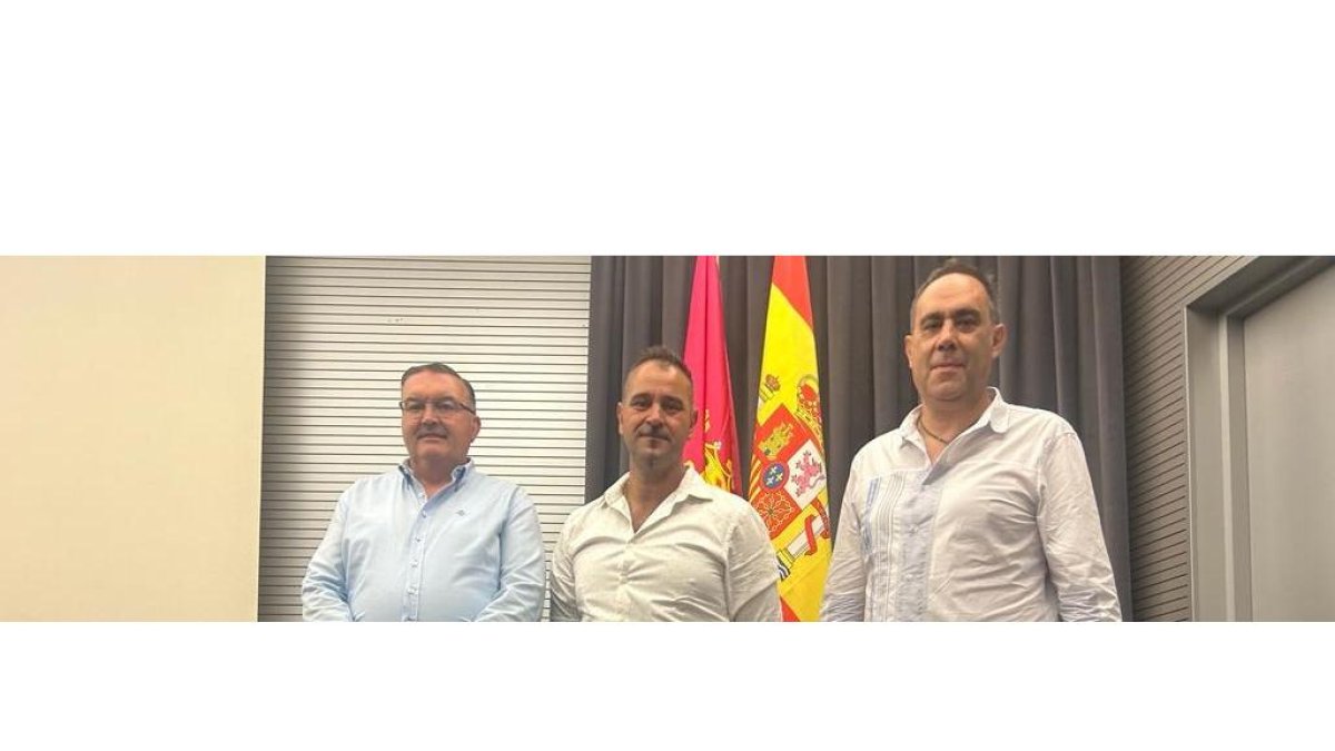 Roberto Aller, Emilio Martínez y Valentín Martínez, recién elegidos. DL