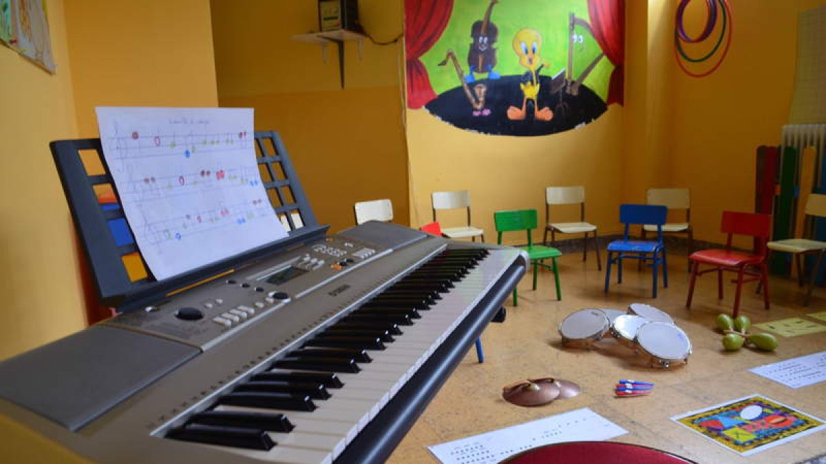 Una escuela de música de la provincia.