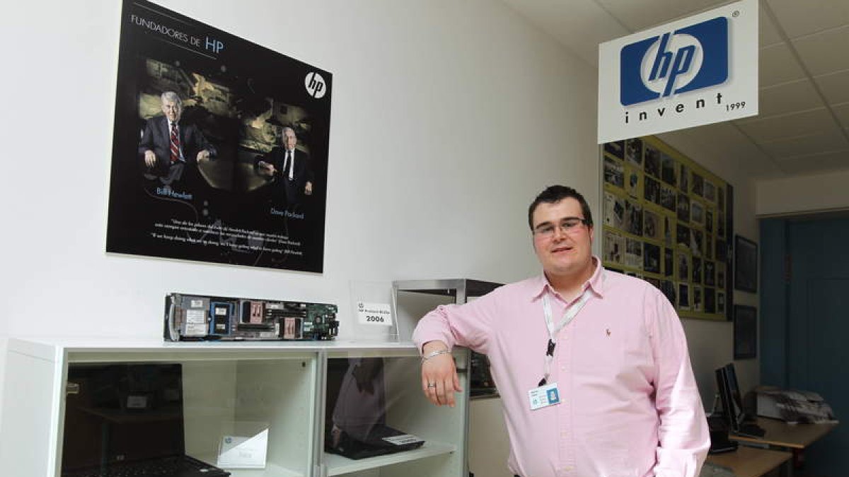 El ingeniero informático leonés Abel Cabero, que trabaja en HP.