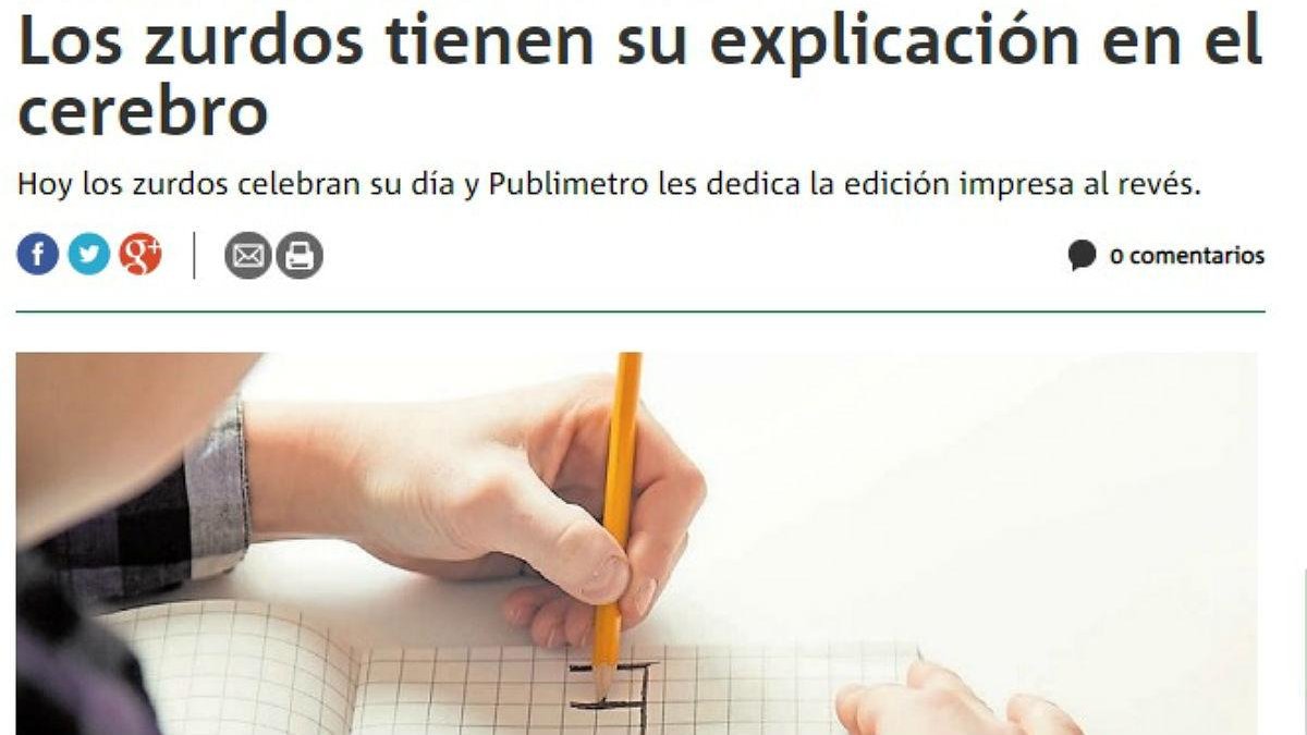 Una captura de pantalla del diario peruano.