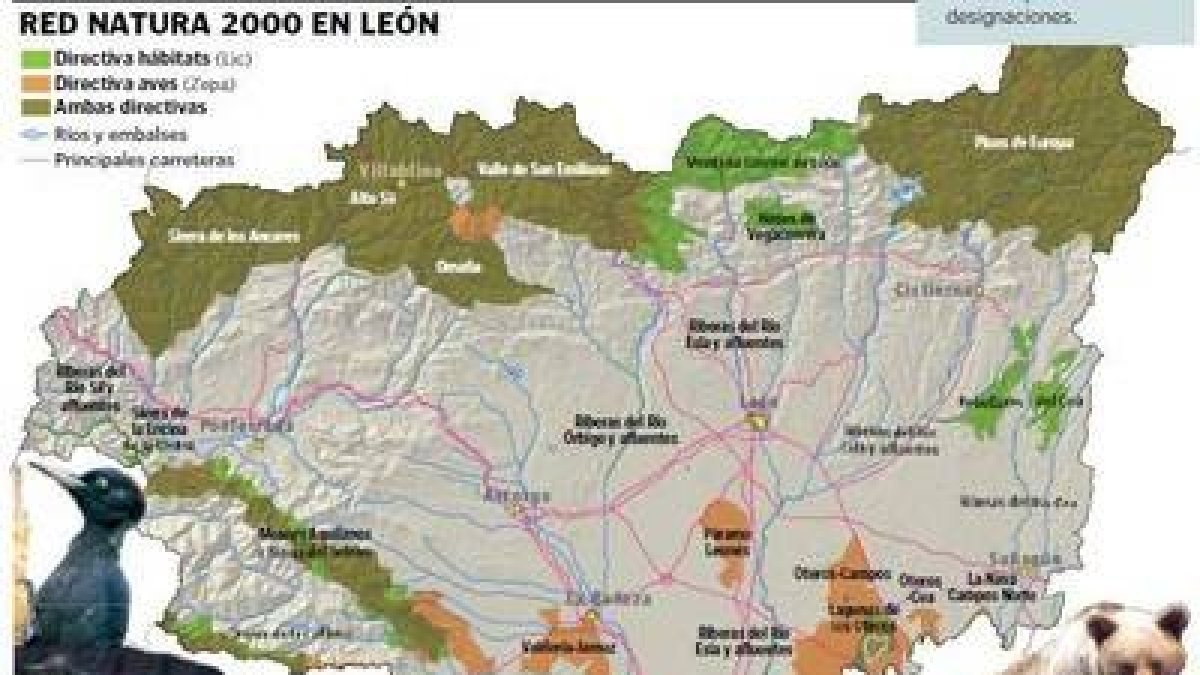 Red Natura 2000 en León